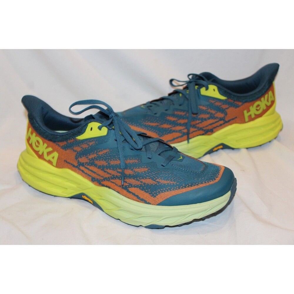 NEW Hoka One Men's Speedgoat 5 RUNNING SNEAKERS BLUE CORAL